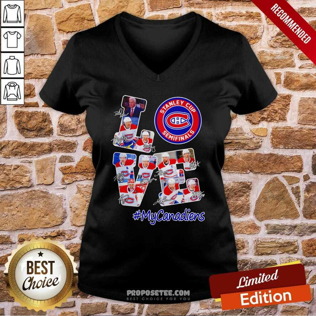 Love Stanley Cup Semifinals My Canadiens Signature Shirt - Image 3
