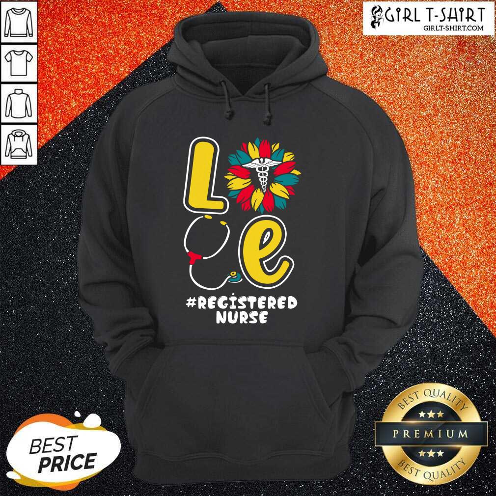 Love Sunflower Registered Nurse Shirt - Image 4