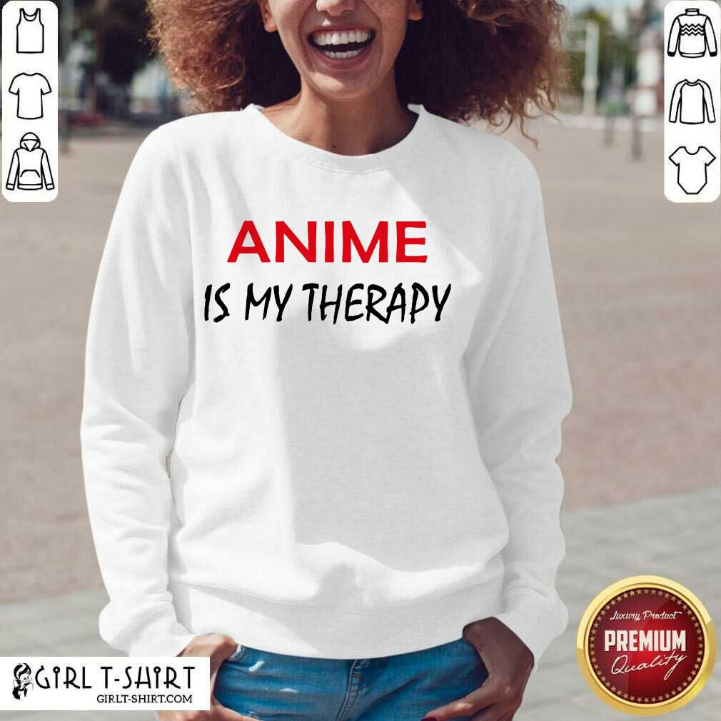 Lovely Anime Is My Therapy Shirt - Image 2