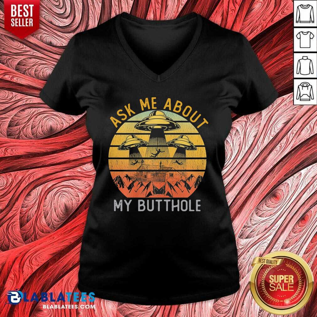 Lovely Ask Me About My Butthole Vintage T-Shirt - Image 2