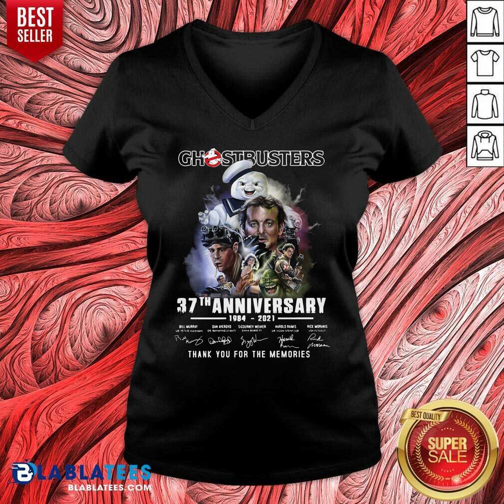 Lovely Chestbusters 37th Anniversary 1984 2021 Thank You For The Memories Signatures Shirt - Image 4