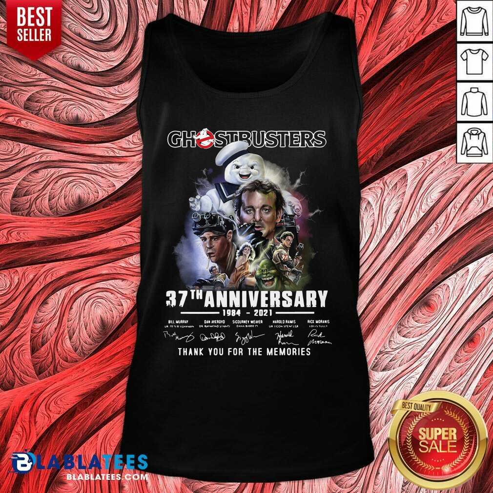 Lovely Chestbusters 37th Anniversary 1984 2021 Thank You For The Memories Signatures Shirt - Image 3