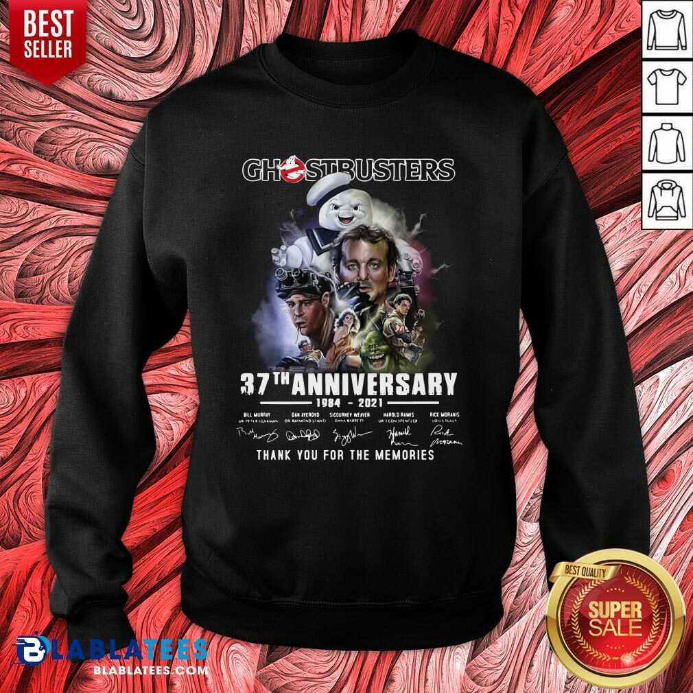 Lovely Chestbusters 37th Anniversary 1984 2021 Thank You For The Memories Signatures Shirt - Image 2
