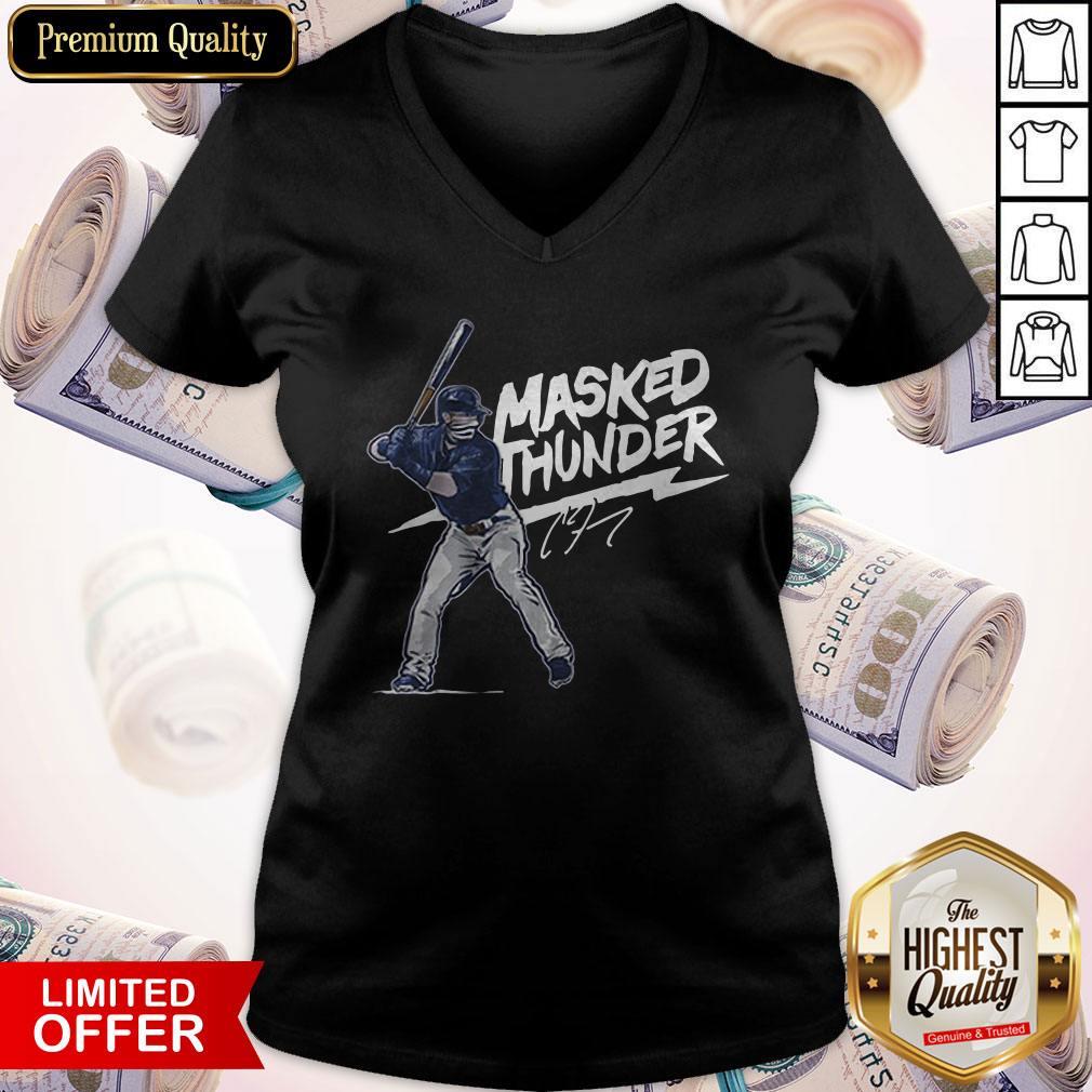 Lovely Clint Frazier Masked Thunder Official Shirt - Image 2