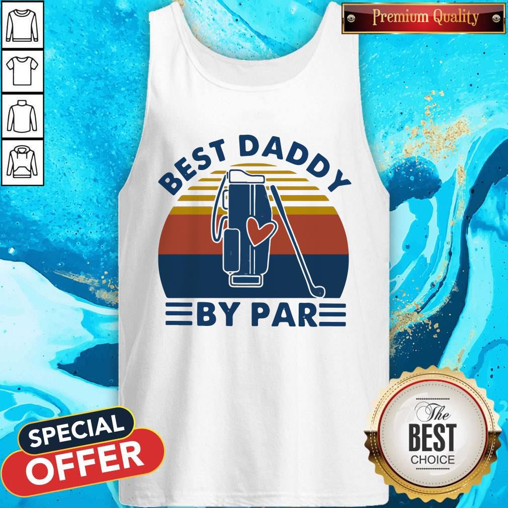 Lovely Golf Best Daddy By Par Vintage Retro Shirt - Image 3