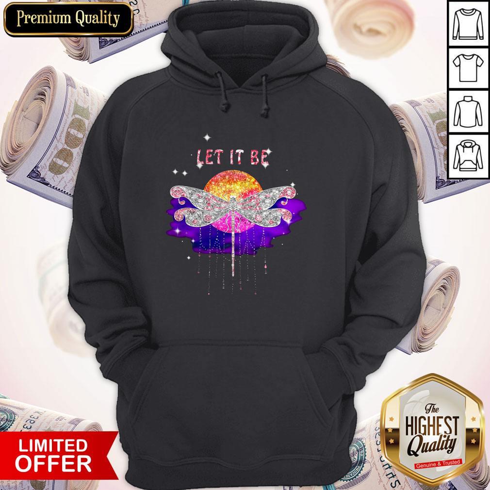 Lovely Let It Be Dragonfly Hippie Sunset Shirt - Image 5