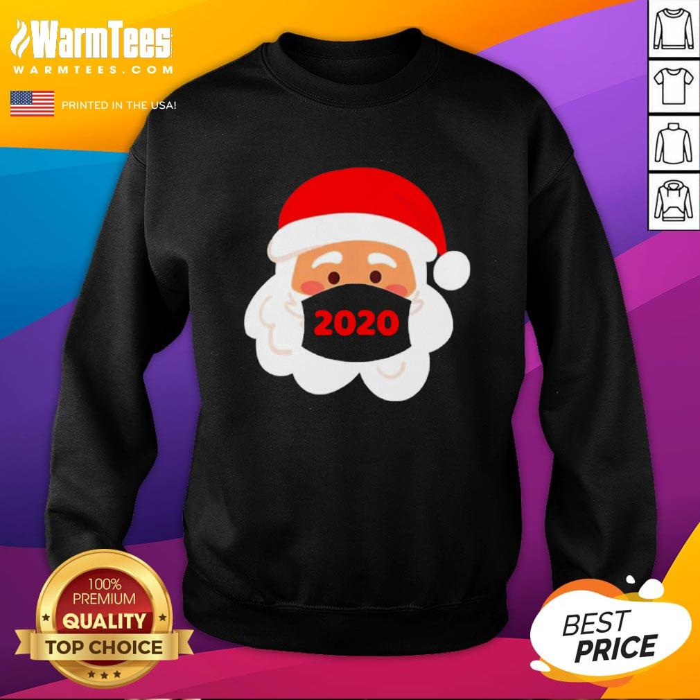 Lovely Santa Claus Face Mask Christmas 2020 Shirt - Image 4