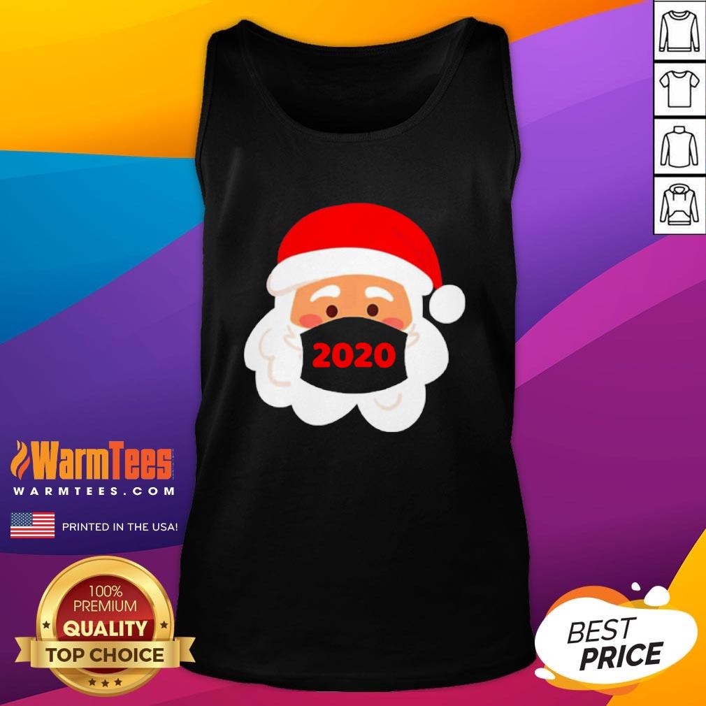 Lovely Santa Claus Face Mask Christmas 2020 Shirt - Image 3