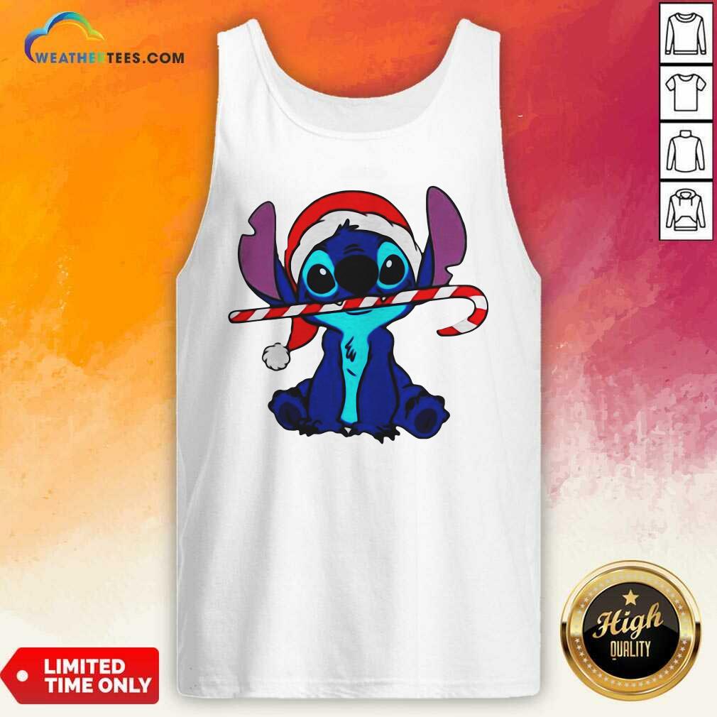 Lovely Stitch Wear Hat Santa Claus Merry Christmas Shirt - Image 4