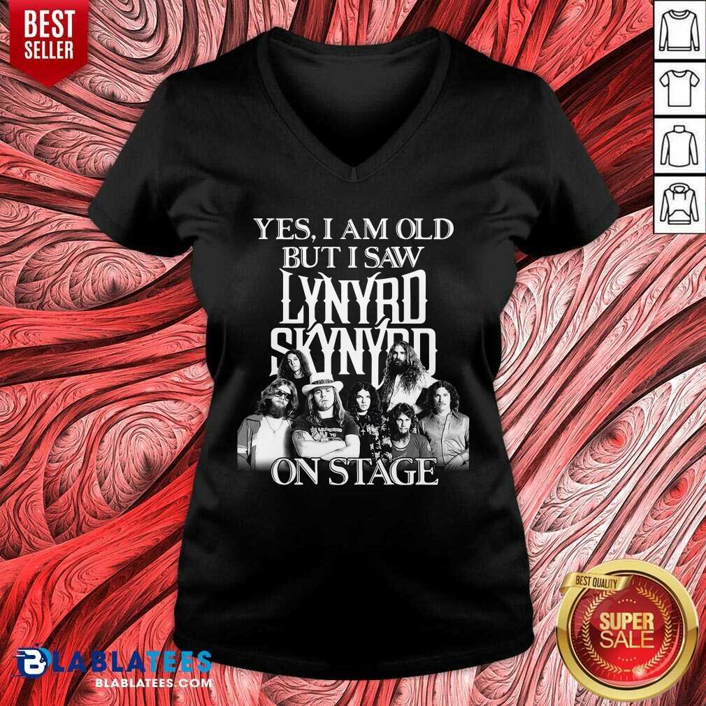 Lovely The Lynyrd Skynyrd Yes I'm Old But I Saw On Stage 2021 Shirt - Image 2