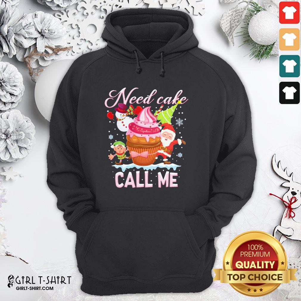 Make Santa And Snowman Claus Need Cake Call Me Christmas Shirt - Image 5