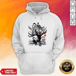 Alternative view of Maniac Park Horror Character Theme Park Tree Halloween Shirt