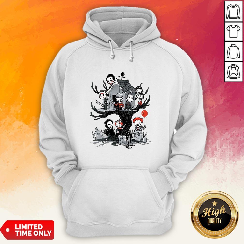 Maniac Park Horror Character Theme Park Tree Halloween Shirt - Image 2