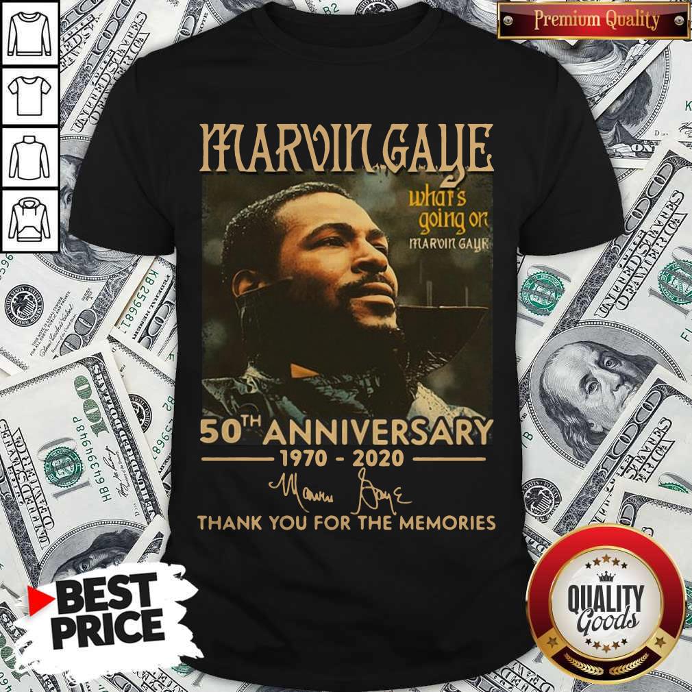 Marvin Gaye What’s Going On 50th Anniversary 1970 2020 Thank You For The Memories Signature Shirt