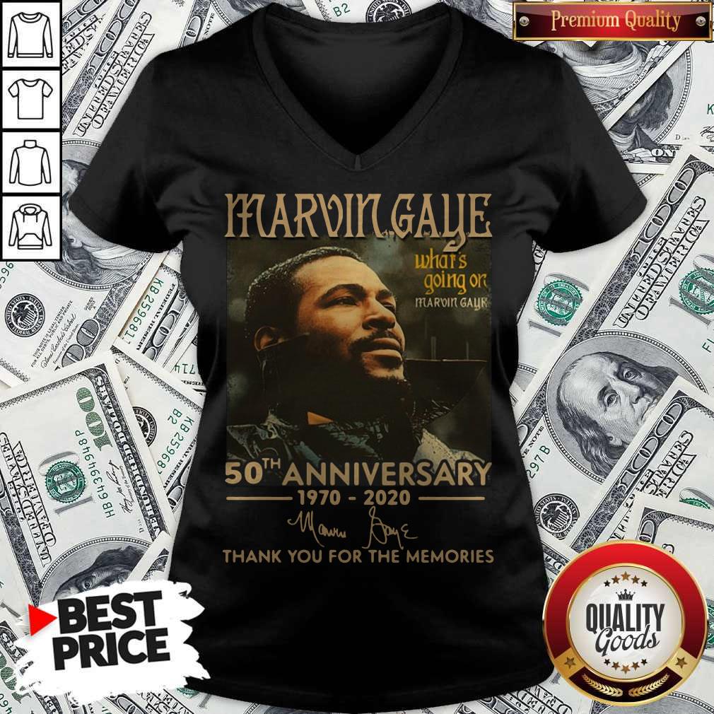 Marvin Gaye What’s Going On 50th Anniversary 1970 2020 Thank You For The Memories Signature Shirt - Image 3