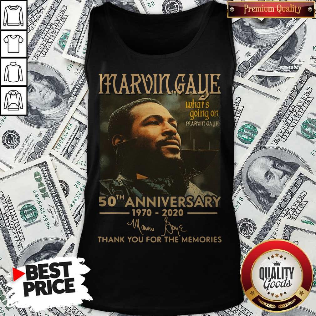 Marvin Gaye What’s Going On 50th Anniversary 1970 2020 Thank You For The Memories Signature Shirt - Image 4