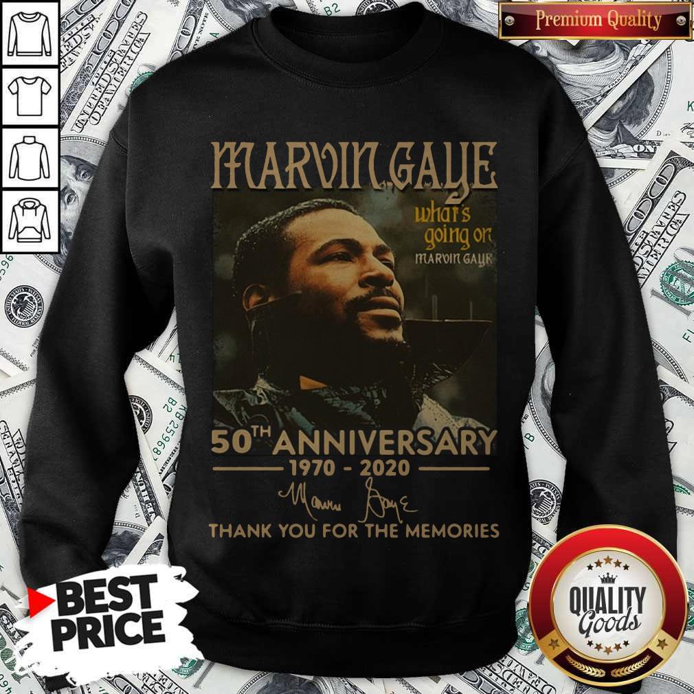 Marvin Gaye What’s Going On 50th Anniversary 1970 2020 Thank You For The Memories Signature Shirt - Image 2
