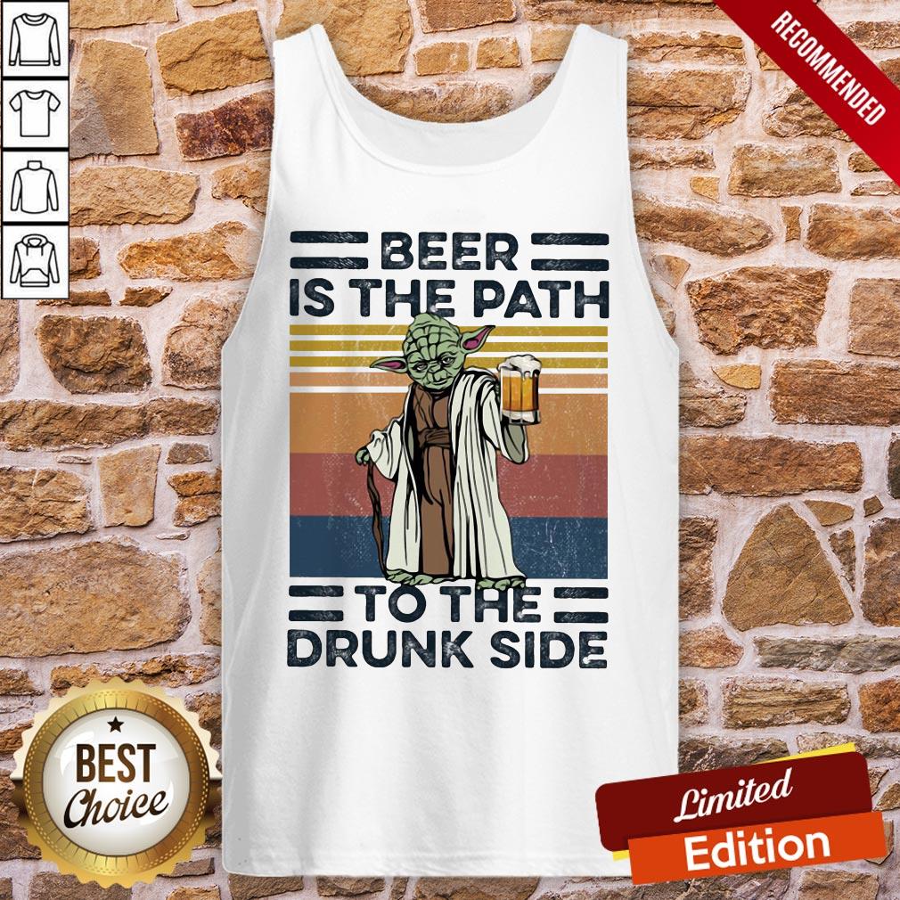 Master Yoda Beer Is The Path To The Drunk Side Vintage Shirt - Image 3