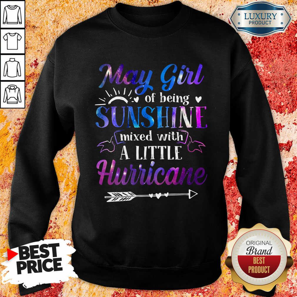 May Girl Sunshine A Little Hurricane Shirt - Image 3