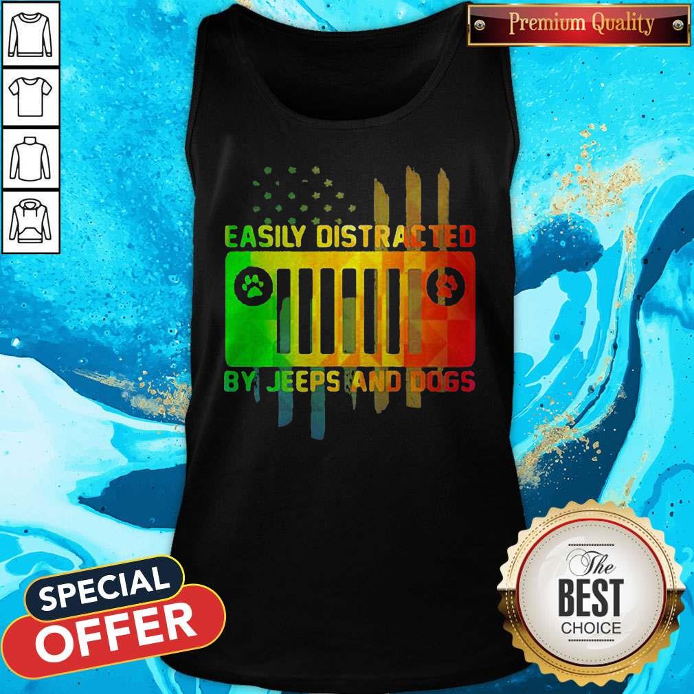 Maybe Easily Distracted By Jeeps And Dogs Paw Shirt - Image 3