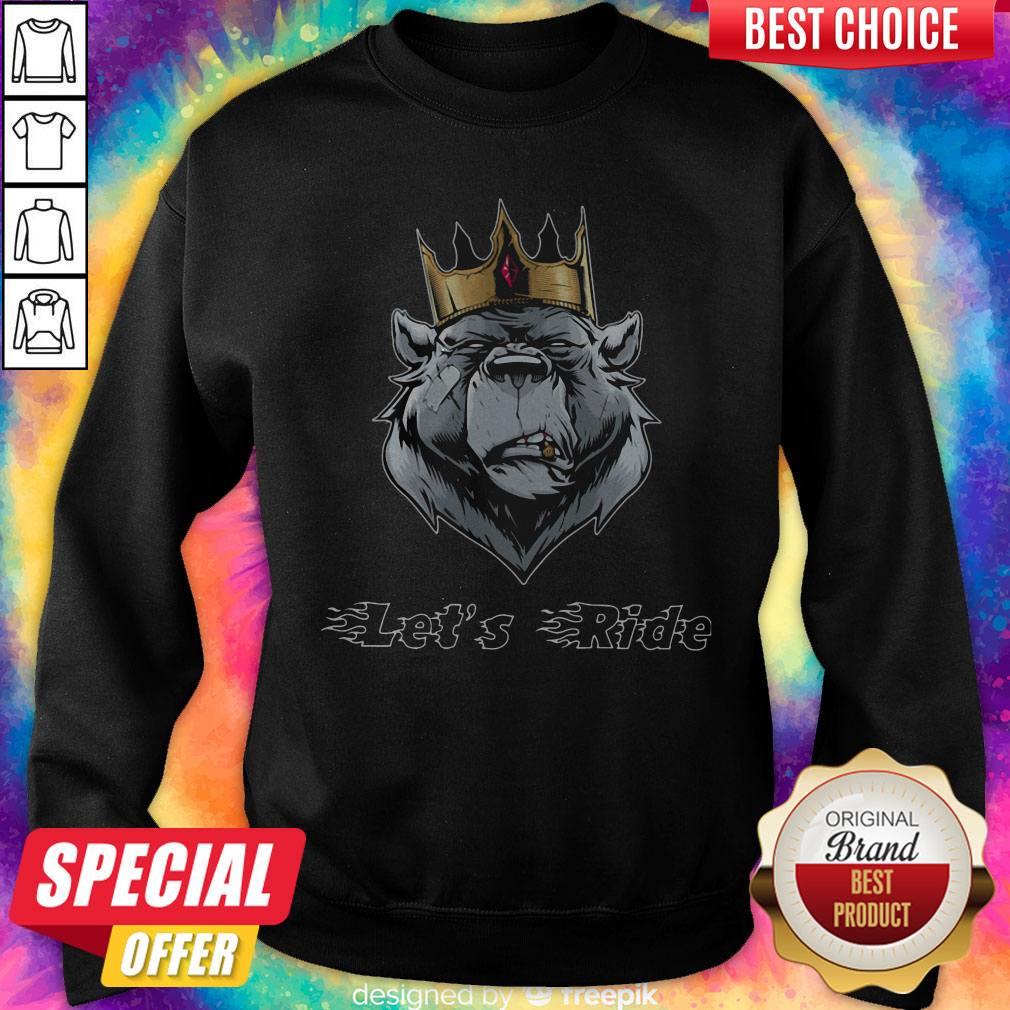 Maybe Lets Ride The King Bea Shirt - Image 4