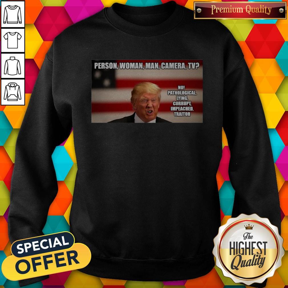 Maybe Person Woman Man Camera TV Posters Shirt - Image 4
