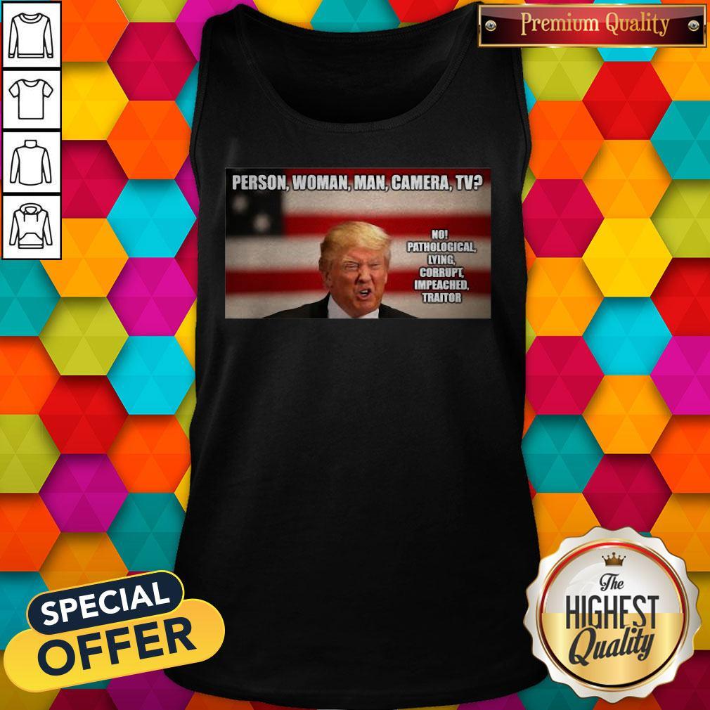Maybe Person Woman Man Camera TV Posters Shirt - Image 3