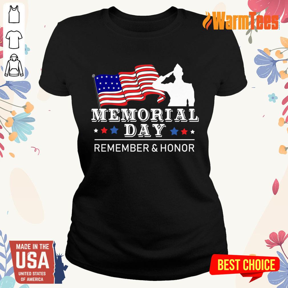 Memorial Day Remember And Honor Shirt - Image 3