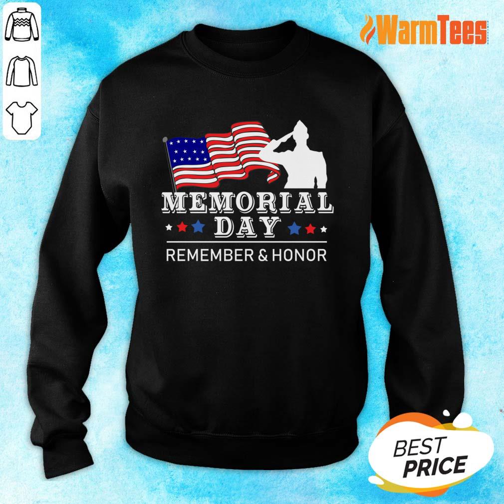Memorial Day Remember And Honor Shirt - Image 2