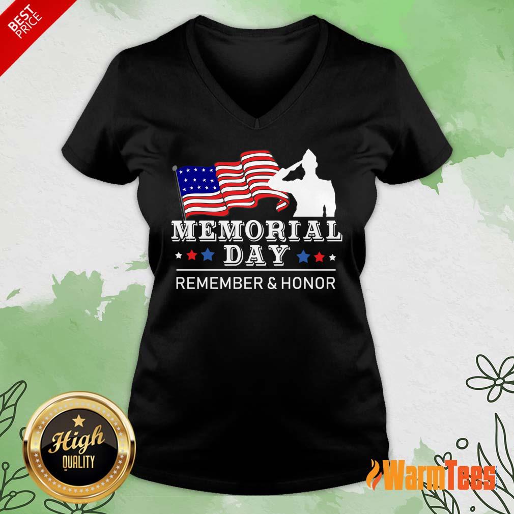 Memorial Day Remember And Honor Shirt - Image 5