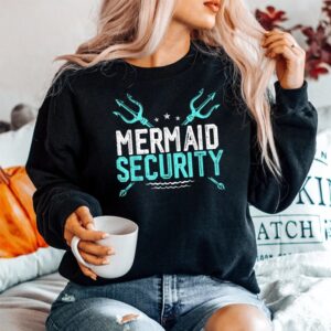 Alternative view of Mermaid Security Shirt Mermaid Dad Birthday Merdad Shirt