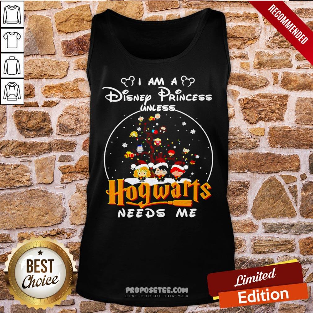 Merry Christmas I Am A Disney Princess Unless Hogwarts Needs Me Harry Potter Shirt - Image 3