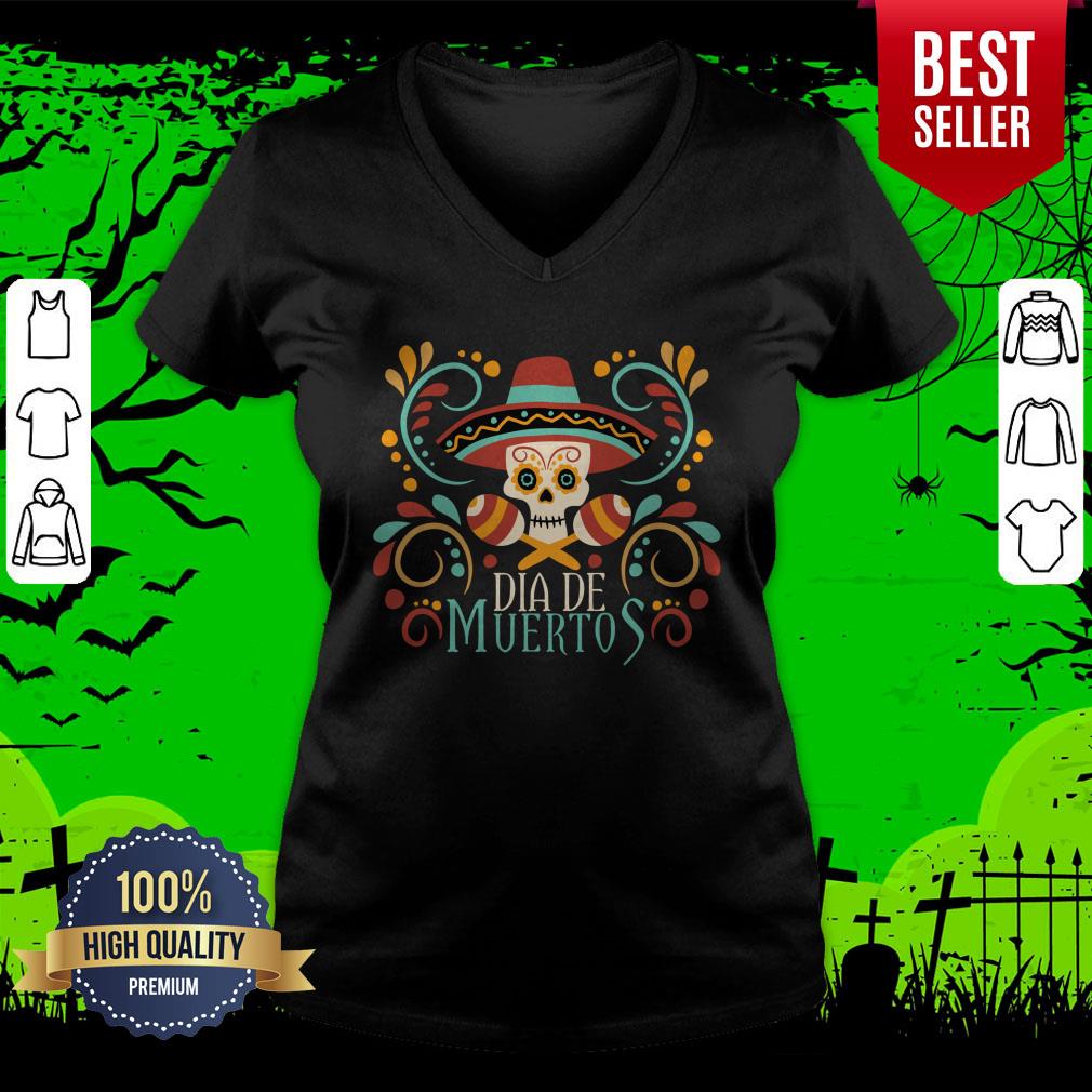 Mexcian Skull Day Dead Dia De Muertos Shirt - Image 4