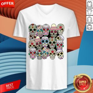 Alternative view of Mexican Day Of The Dead Sugar Skulls Shirt