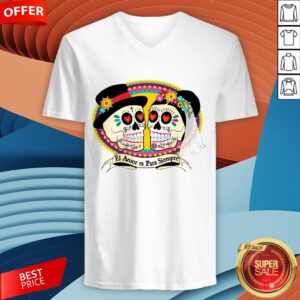 Alternative view of Mexican Sugar Skulls Wedding Couple Love Is Forever Shirt