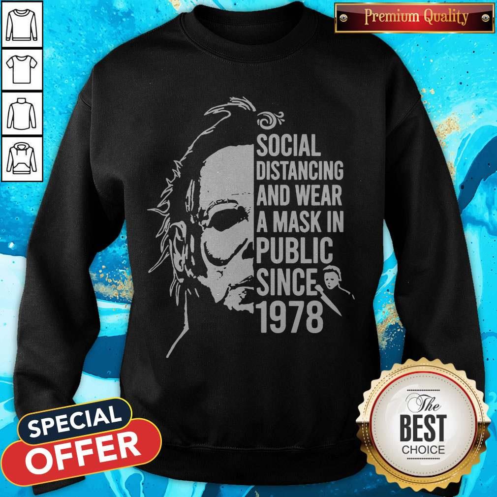 Michael Myers Social Distancing And Wear A Mask In Public Since 1978 Shirt - Image 4