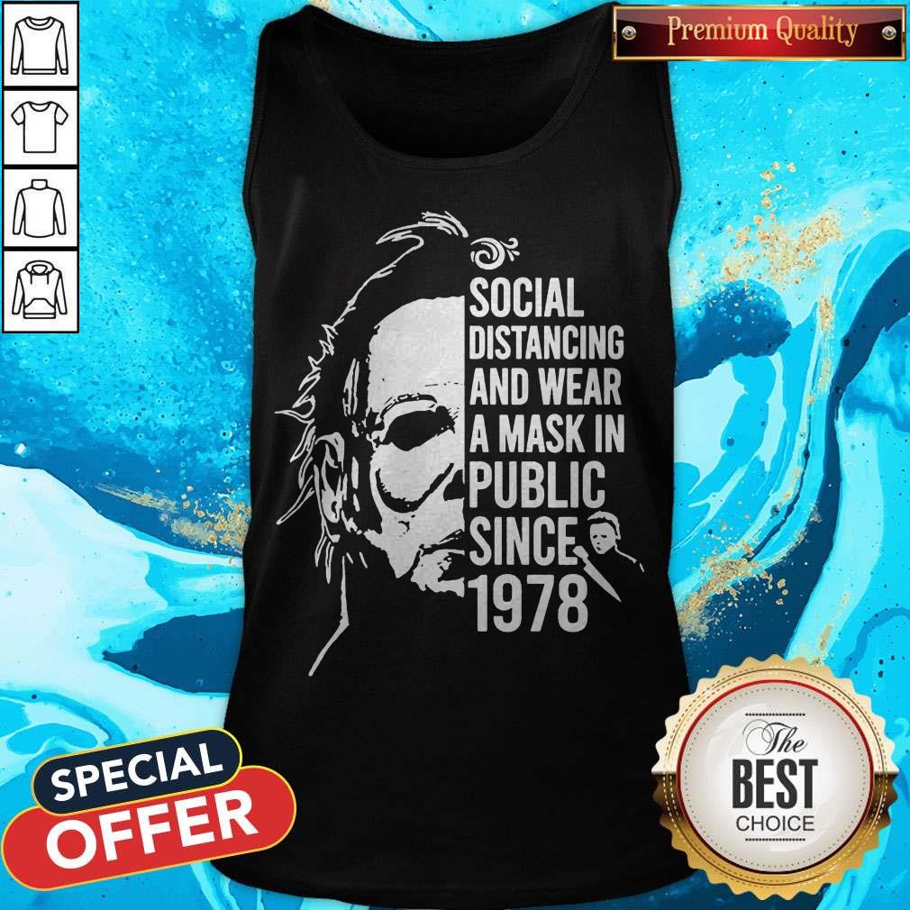 Michael Myers Social Distancing And Wear A Mask In Public Since 1978 Shirt - Image 3