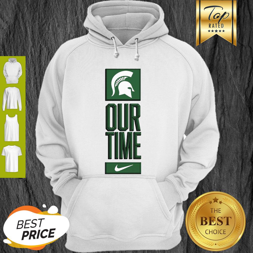 Michigan State Spartans Logo Basketball Our Time 2020 Shirt - Image 5