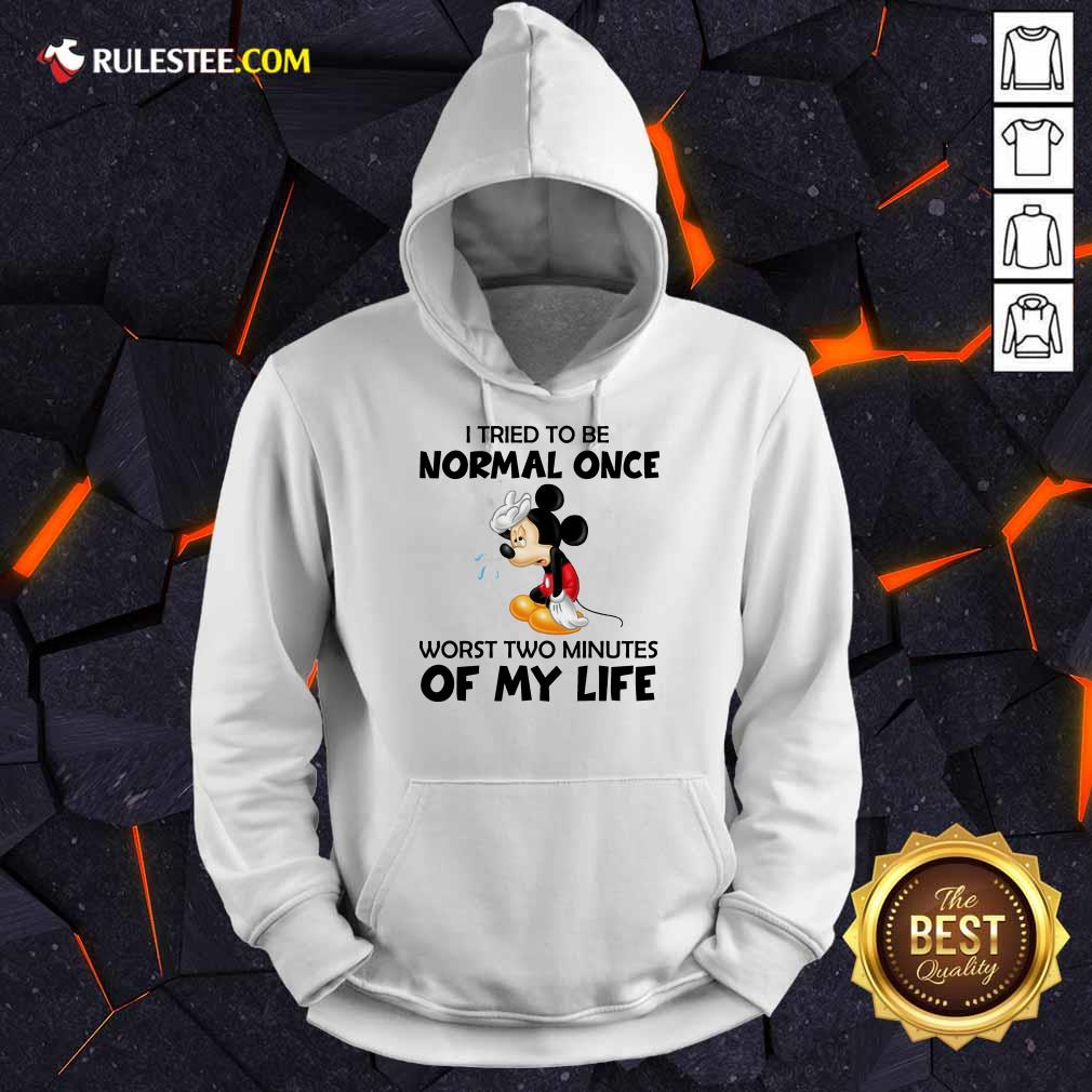 Mickey I Tried To Be Normal Once Shirt - Image 4