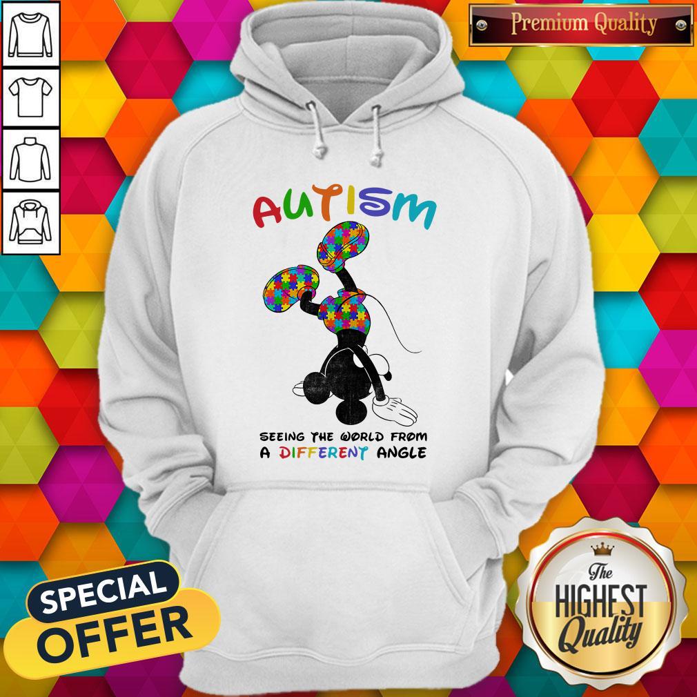 Mickey Mouse Autism Seeing The World From A Different Angle Shirt - Image 4
