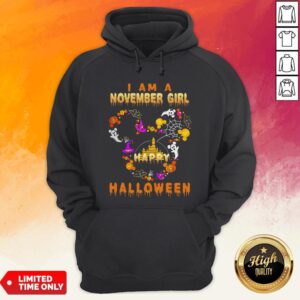 Alternative view of Mickey Mouse Disney I Am A November Girl Happy Halloween 2020 Shirt