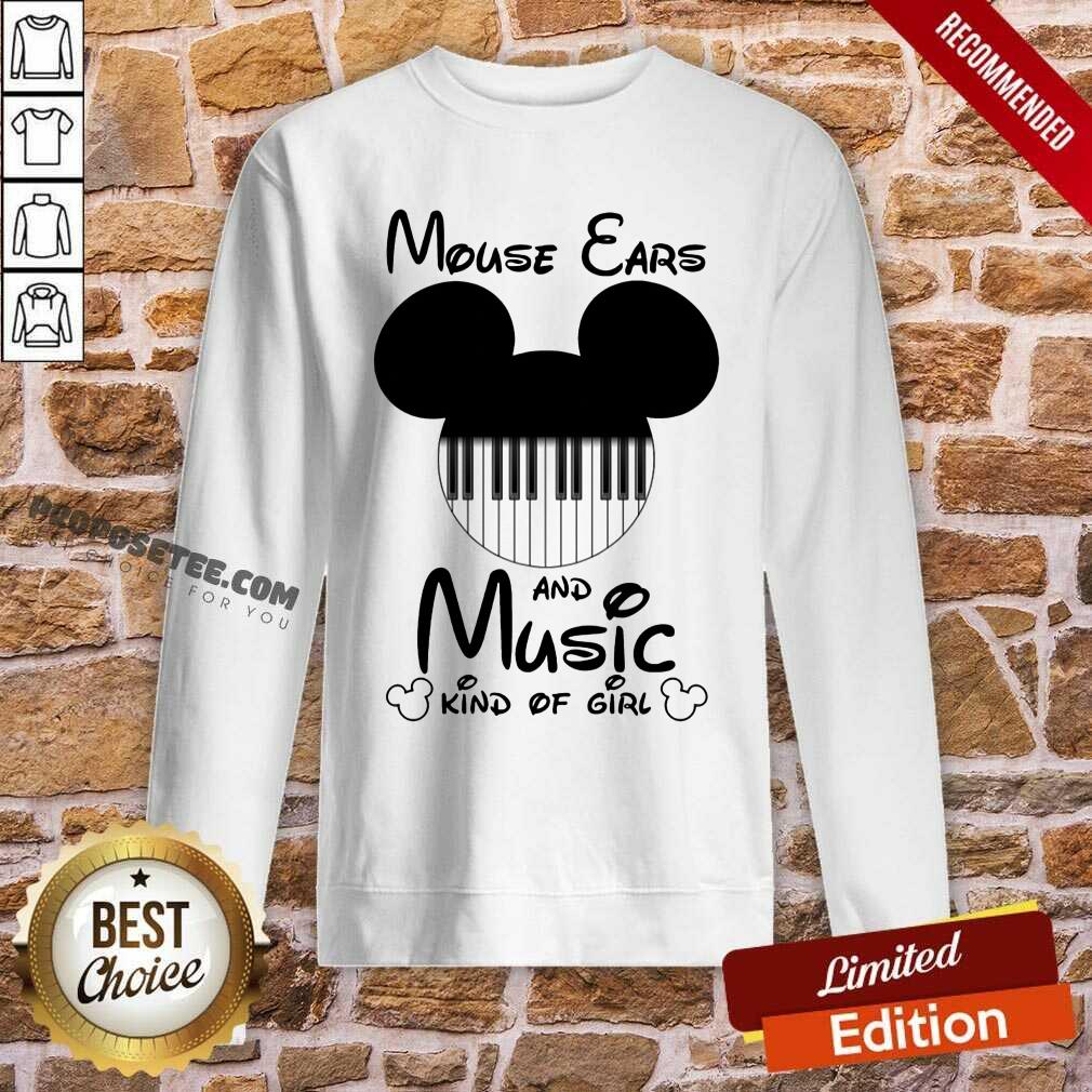 Mickey Mouse Ears And Music Kind Of Girl Shirt - Image 5