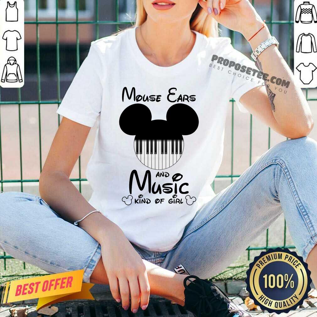 Mickey Mouse Ears And Music Kind Of Girl Shirt - Image 3