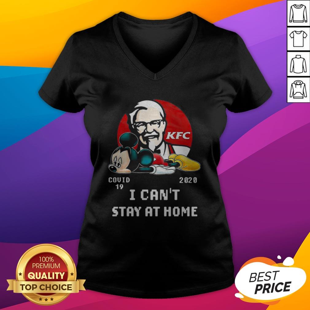 Mickey Mouse KFC Covid 19 2020 I Can Stay At Home Shirt - Image 3