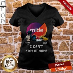 Alternative view of Mickey Mouse Mittie Covid 19 2020 I Can Stay At Home Shirt