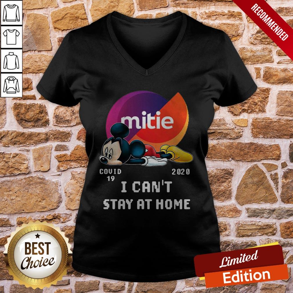 Mickey Mouse Mittie Covid 19 2020 I Can Stay At Home Shirt - Image 2