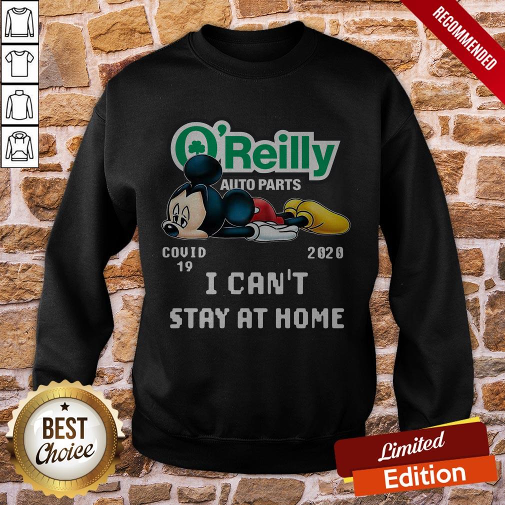 Mickey Mouse O’reilly Auto Parts Covid 19 2020 I Can Stay At Home Shirt - Image 4