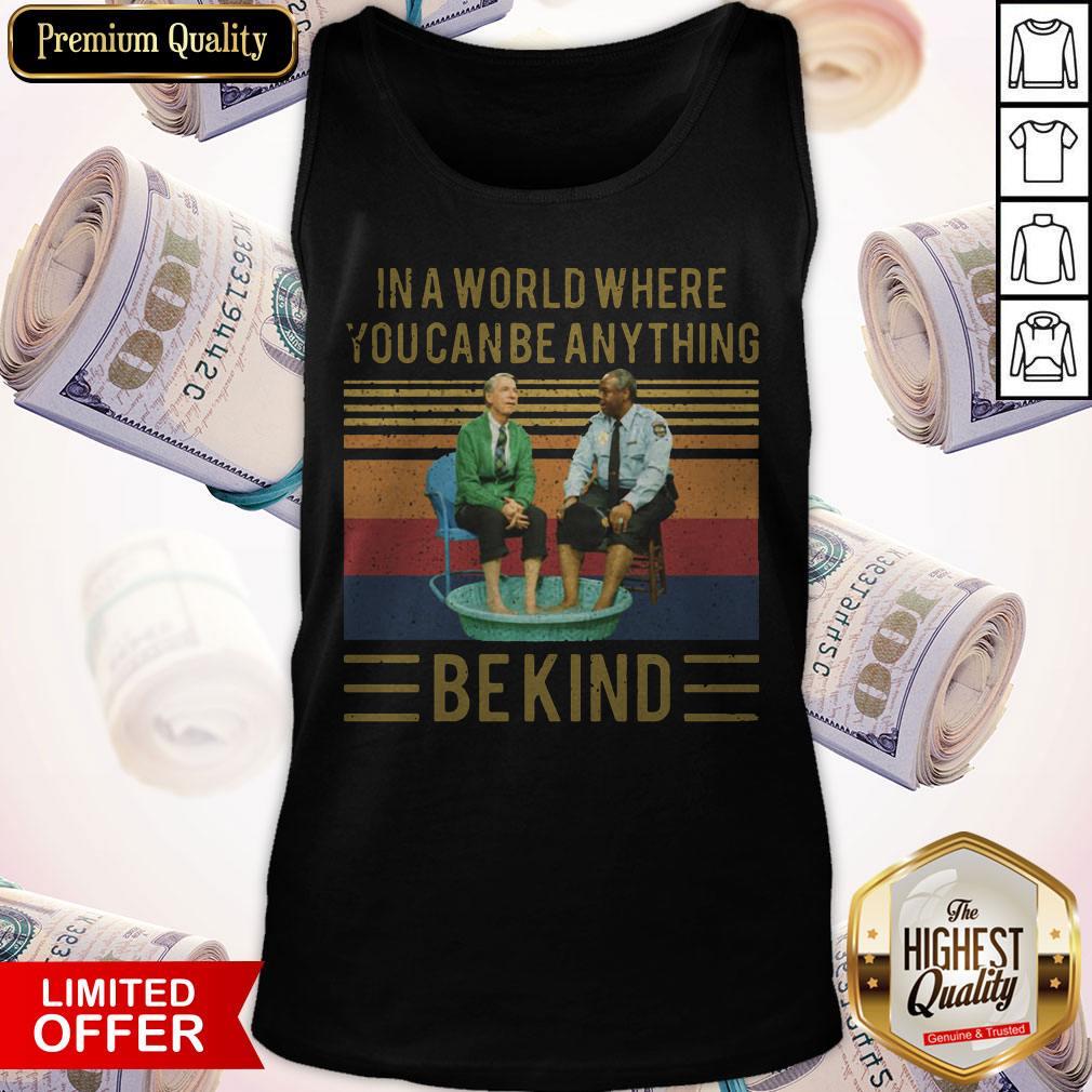 Mister Rogers Gay Police In A World Where You Can Be Anything Bekind Vintage Shirt - Image 3