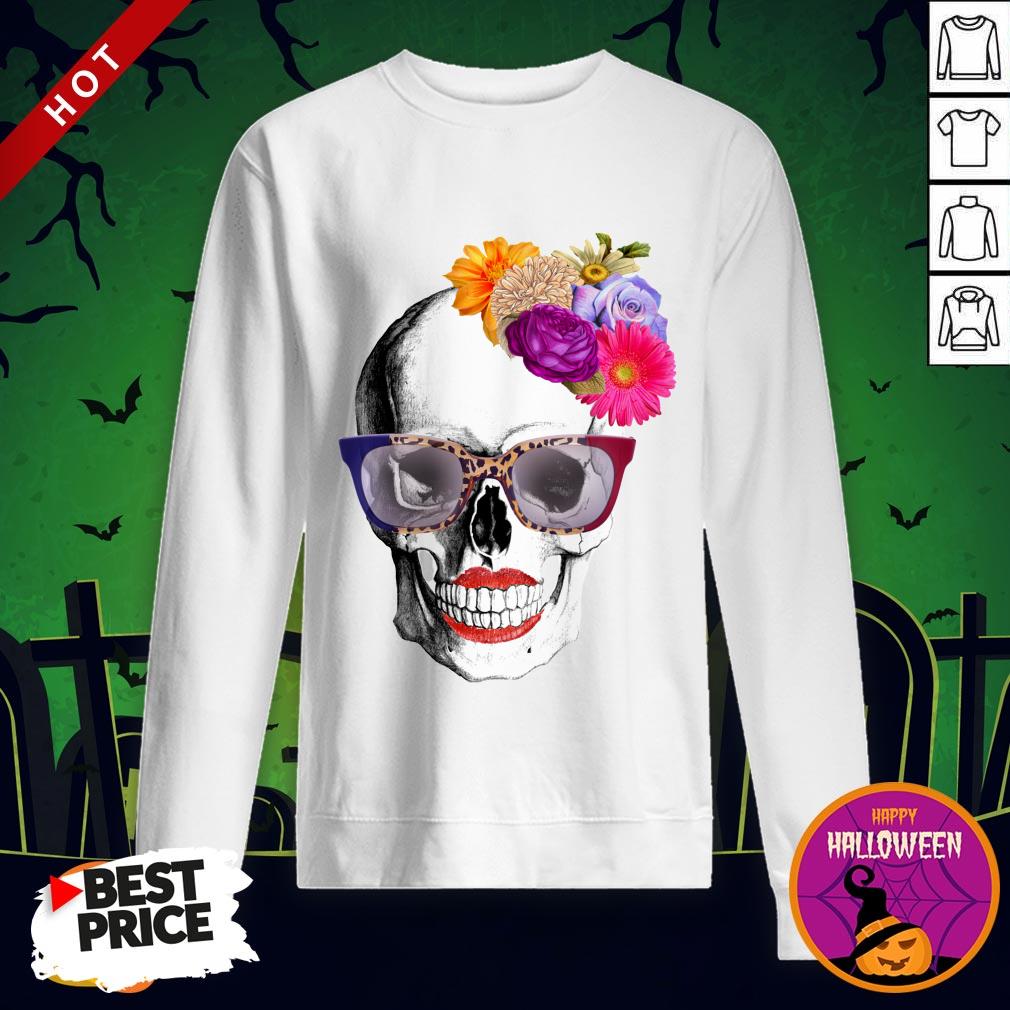 Modern Lady Day Of The Dead Muertos Shirt - Image 4