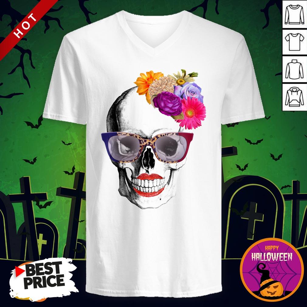 Modern Lady Day Of The Dead Muertos Shirt - Image 2